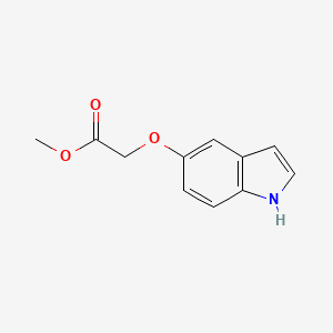 molecular formula C11H11NO3 B1398062 (1H-吲哚-5-氧基)-乙酸甲酯 CAS No. 857261-14-4
