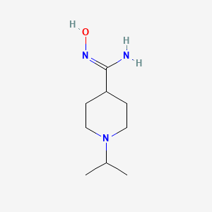 molecular formula C9H19N3O B1398075 N-羟基-1-异丙基哌啶-4-甲酰亚胺 CAS No. 713147-52-5