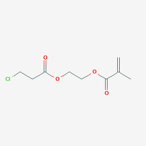 molecular formula C9H13ClO4 B13980752 2-[(3-Chloropropanoyl)oxy]ethyl 2-methylprop-2-enoate CAS No. 149839-19-0