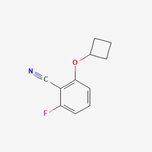 molecular formula C11H10FNO B1398077 2-环丁氧基-6-氟苯甲腈 CAS No. 840481-62-1