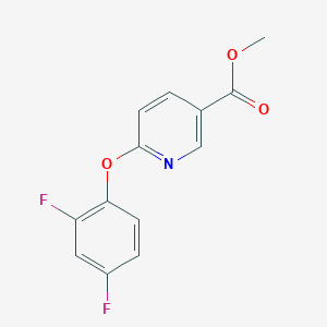 molecular formula C13H9F2NO3 B1398082 Methyl 6-(2,4-Difluorophenoxy)nicotinate CAS No. 910643-36-6
