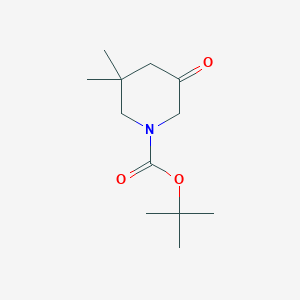 molecular formula C12H21NO3 B1398083 1-Boc-5,5-diméthyl-3-pipéridone CAS No. 1000894-83-6