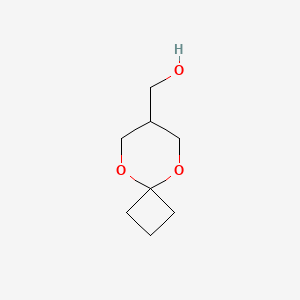 molecular formula C8H14O3 B1398084 5,9-二氧杂螺[3.5]壬-7-基甲醇 CAS No. 913696-30-7