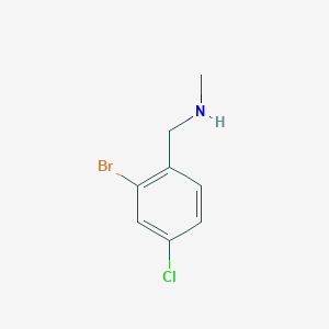 B1398086 [(2-Bromo-4-chlorophenyl)methyl](methyl)amine CAS No. 900571-24-6