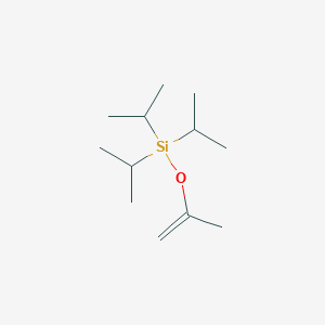 molecular formula C12H26OSi B13980873 Silane, [(1-methylethenyl)oxy]tris(1-methylethyl)- CAS No. 153645-78-4