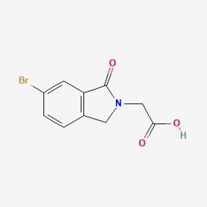 molecular formula C10H8BrNO3 B13980886 2-(6-Bromo-1-oxoisoindolin-2-YL)acetic acid 