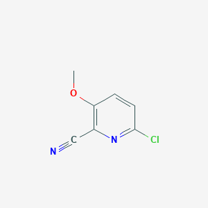 molecular formula C7H5ClN2O B13980919 6-Chloro-3-methoxypicolinonitrile 