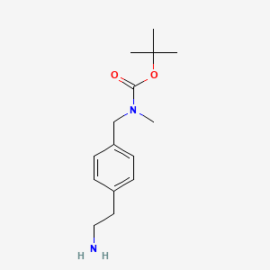 molecular formula C15H24N2O2 B13980924 tert-Butyl (4-(2-aminoethyl)benzyl)(methyl)carbamate 