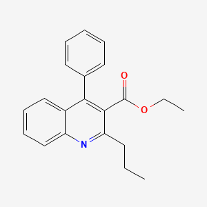 4-Phenyl-2-propyl-3-quinolinecarboxylic acid ethyl ester