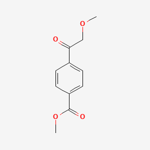 molecular formula C11H12O4 B13980998 Methyl 4-(2-methoxyacetyl)benzoate 