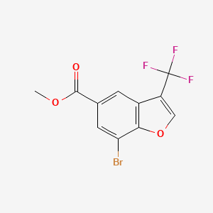 Methyl 7-bromo-3-(trifluoromethyl)benzofuran-5-carboxylate