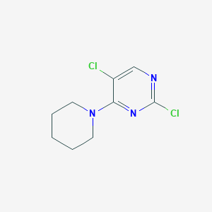 molecular formula C9H11Cl2N3 B13981012 2,5-Dichloro-4-piperidin-1-ylpyrimidine 