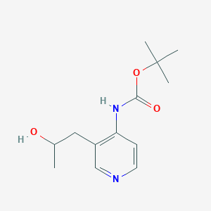 1,1-Dimethylethyl N-[3-(2-hydroxypropyl)-4-pyridinyl]carbamate