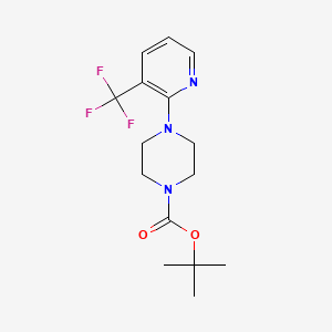molecular formula C15H20F3N3O2 B1398103 tert-Butyl 4-(3-(trifluoromethyl)pyridin-2-yl)piperazine-1-carboxylate CAS No. 946399-62-8