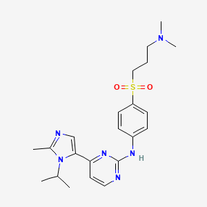 N-(4-(3-(dimethylamino)propylsulfonyl)phenyl)-4-(1-isopropyl-2-methyl-1H-imidazol-5-yl)pyrimidin-2-amine