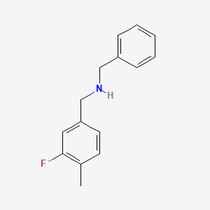 Benzyl[(3-fluoro-4-methylphenyl)methyl]amine