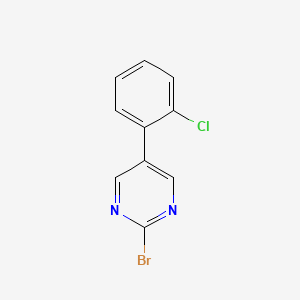 molecular formula C10H6BrClN2 B13981060 2-Bromo-5-(2-chlorophenyl)pyrimidine 