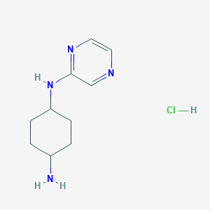 N1-(pyrazin-2-yl)cyclohexane-1,4-diamine hydrochloride