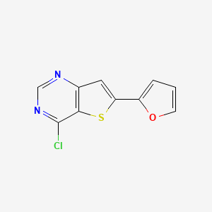 4-chloro-6-(furan-2-yl)thieno[3,2-d]pyrimidine