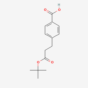 molecular formula C14H18O4 B1398108 4-(2-叔丁氧羰基乙基)苯甲酸 CAS No. 953435-23-9