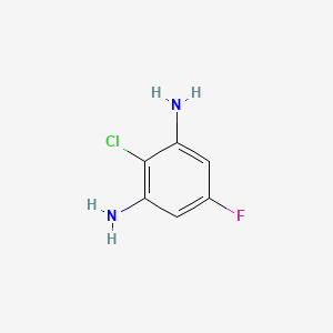 molecular formula C6H6ClFN2 B13981083 2-Chloro-5-fluorobenzene-1,3-diamine 