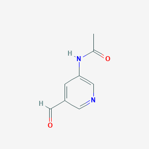 N-(5-formyl-3-pyridinyl)acetamide