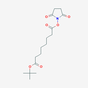 molecular formula C16H25NO6 B1398109 Octanedioic acid tert-butyl ester 2,5-dioxo-pyrrolidin-1-yl ester CAS No. 905735-75-3