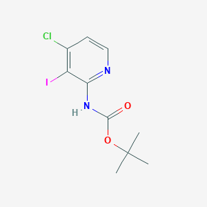 molecular formula C10H12ClIN2O2 B1398114 2-Boc-Amino-3-iodo-4-chloropyridine CAS No. 868733-96-4