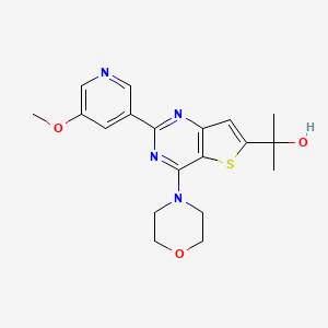 2-(2-(5-Methoxypyridin-3-yl)-4-morpholinothieno[3,2-d]pyrimidin-6-yl)propan-2-ol