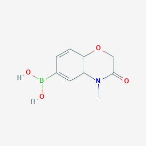 molecular formula C9H10BNO4 B13981176 (4-Methyl-3-oxo-1,4-benzoxazin-6-yl)boronic acid 