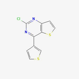 Thieno[3,2-d]pyrimidine, 2-chloro-4-(3-thienyl)-