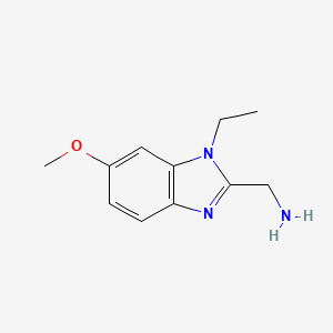 1-Ethyl-6-methoxy-1h-benzimidazole-2-methanamine