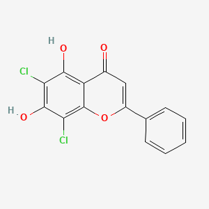 4H-1-Benzopyran-4-one, 6,8-dichloro-5,7-dihydroxy-2-phenyl-