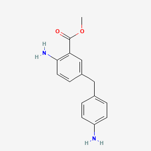 Benzoic acid, 2-amino-5-[(4-aminophenyl)methyl]-, methyl ester