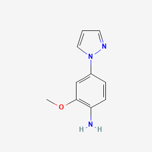 B1398133 2-Methoxy-4-(1H-pyrazol-1-yl)aniline CAS No. 786700-69-4