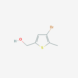 molecular formula C6H7BrOS B1398134 (4-溴-5-甲硫代苯-2-基)甲醇 CAS No. 882506-11-8