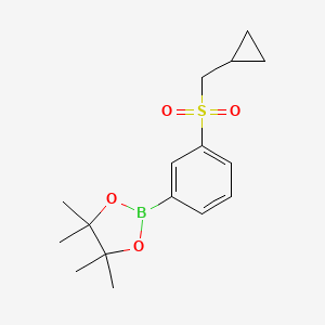 2-[3-(Cyclopropylmethanesulfonyl)phenyl]-4,4,5,5-tetramethyl-1,3,2-dioxaborolane