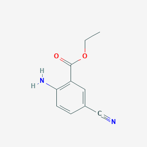 molecular formula C10H10N2O2 B1398142 2-氨基-5-氰基苯甲酸乙酯 CAS No. 1108668-03-6