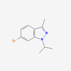 molecular formula C11H13BrN2 B13981463 6-Bromo-3-methyl-1-(1-methylethyl)-1H-indazole 