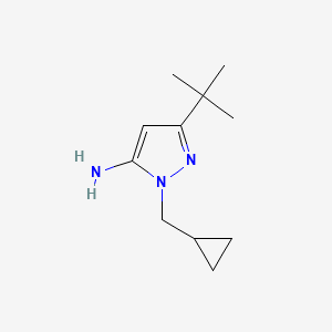 5-amino-3-tert-butyl-1-(cyclopropylmethyl)-1H-pyrazole