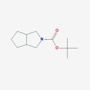 molecular formula C12H21NO2 B1398167 tert-Butyl hexahydrocyclopenta[c]pyrrole-2(1H)-carboxylate CAS No. 1549912-21-1