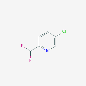 molecular formula C6H4ClF2N B1398173 5-Chloro-2-(difluoromethyl)pyridine CAS No. 1374659-32-1