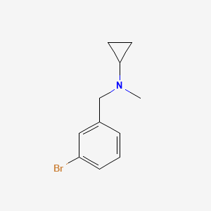 molecular formula C11H14BrN B1398177 N-[(3-bromophenyl)methyl]-N-methylcyclopropanamine CAS No. 1249199-38-9