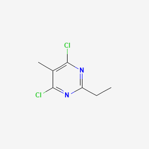 molecular formula C7H8Cl2N2 B1398178 4,6-Dichloro-2-ethyl-5-methylpyrimidine CAS No. 41026-91-9