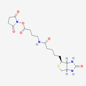 2,5-Dioxopyrrolidin-1-yl 4-(5-((3aS,4S,6aR)-2-oxohexahydro-1H-thieno[3,4-d]imidazol-4-yl)pentanamido)butanoate