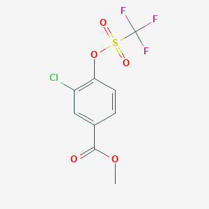 Methyl 3-chloro-4-trifluoromethylsulphonyloxy-benzoate