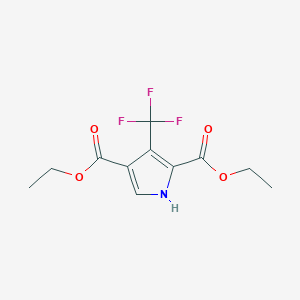 Diethyl 3-(trifluoromethyl)-1H-pyrrole-2,4-dicarboxylate