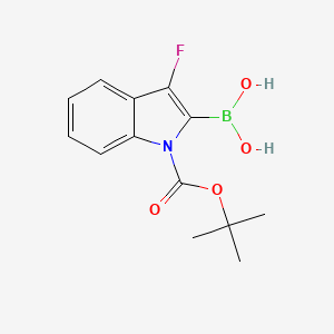 (1-(tert-Butoxycarbonyl)-3-fluoro-1H-indol-2-yl)boronic acid