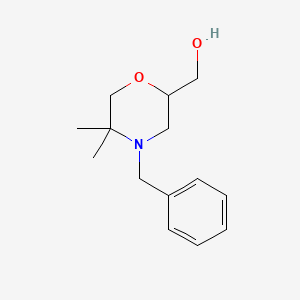 (4-Benzyl-5,5-dimethylmorpholin-2-yl)methanol