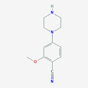 2-Methoxy-4-(1-piperazinyl)benzonitrile